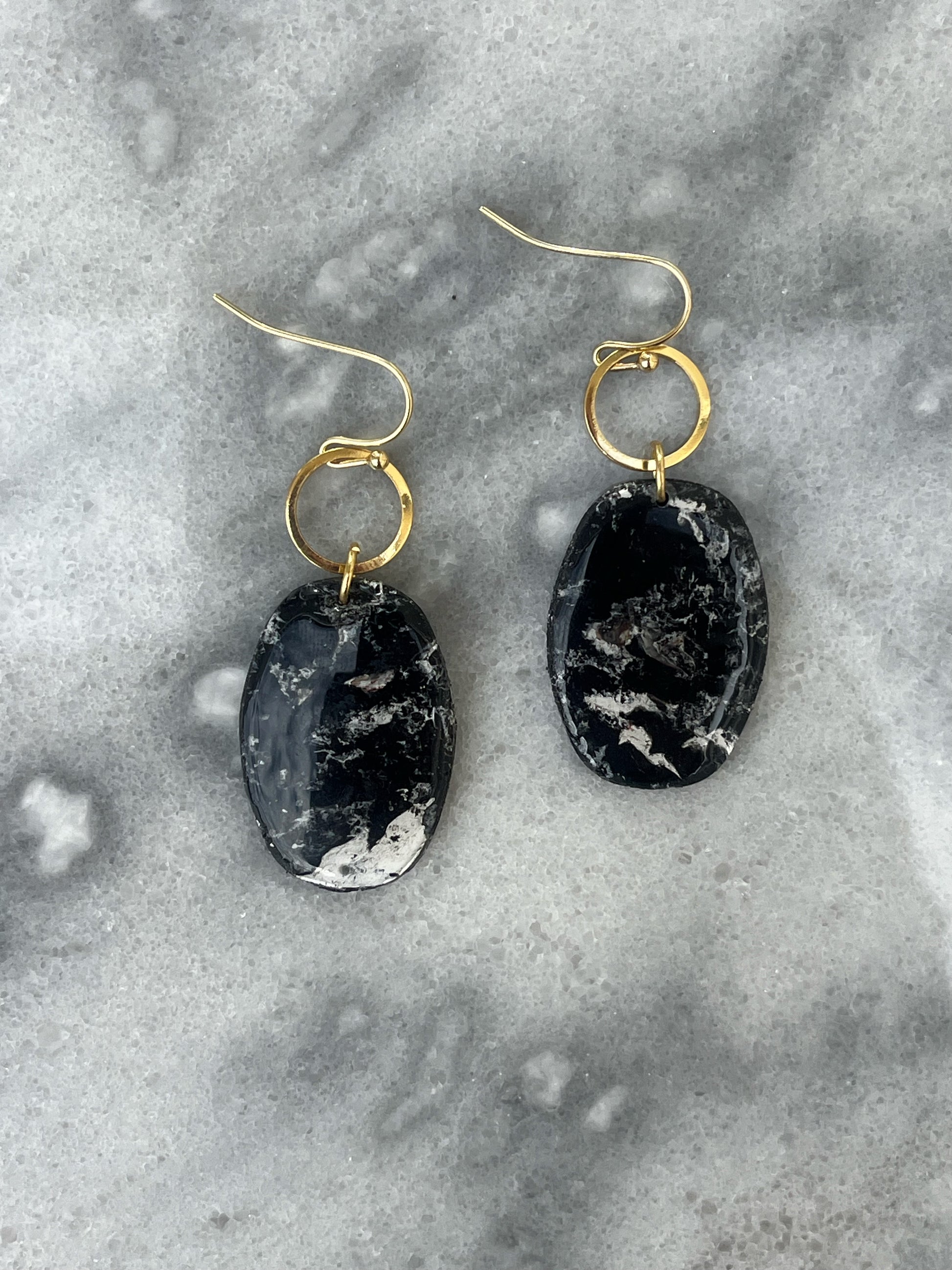 Marbled Earrings - Kybalion Jewellery