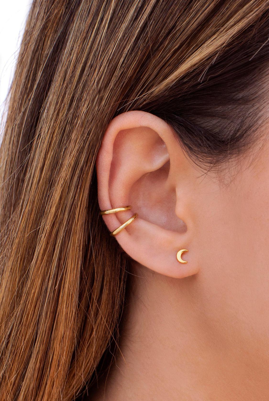 Mini Moon Studs - Kybalion Jewellery