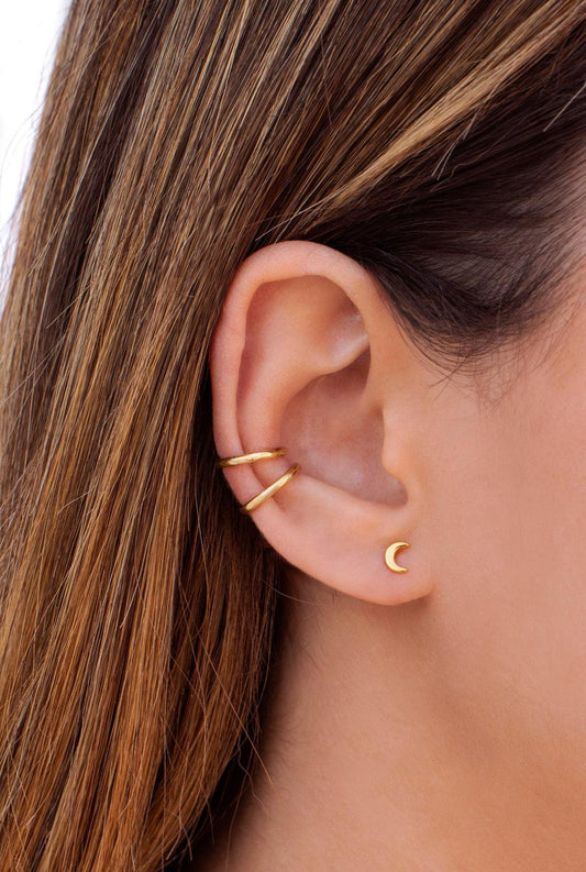 Mini Moon Studs - Kybalion Jewellery