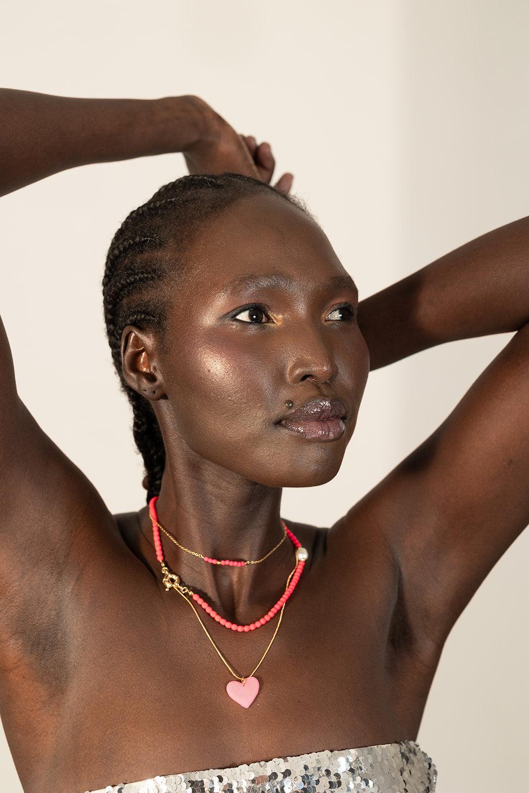 Nina Necklace (Neon Pink) - Kybalion Jewellery