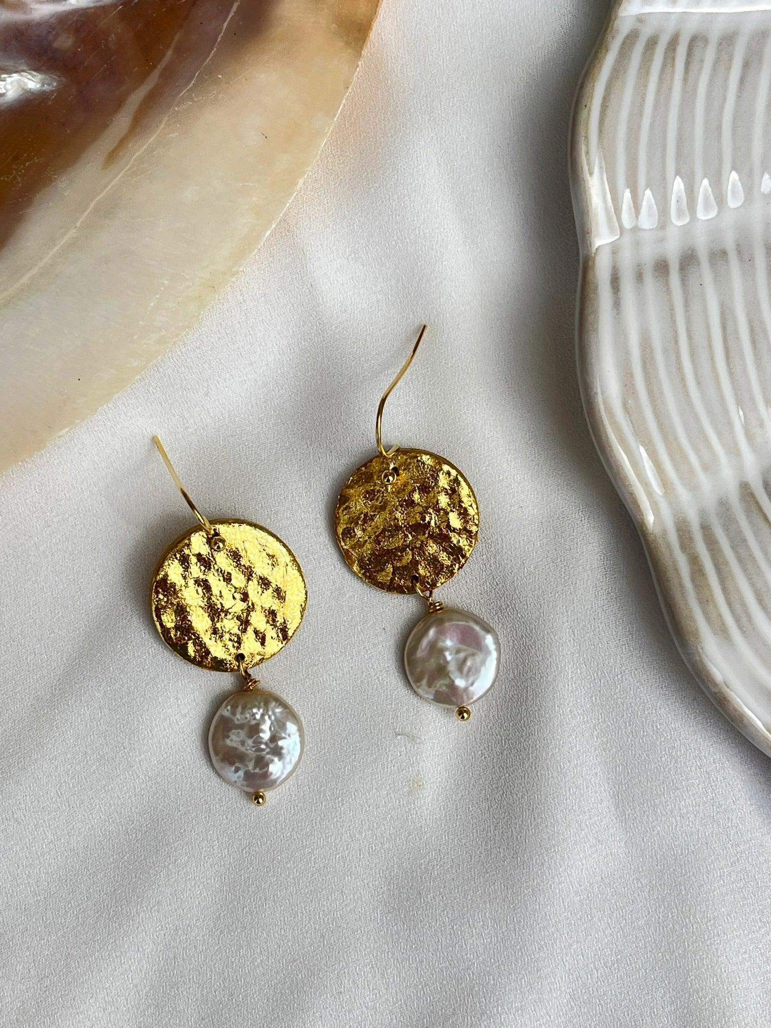 Oceans Gold drops - Kybalion Jewellery