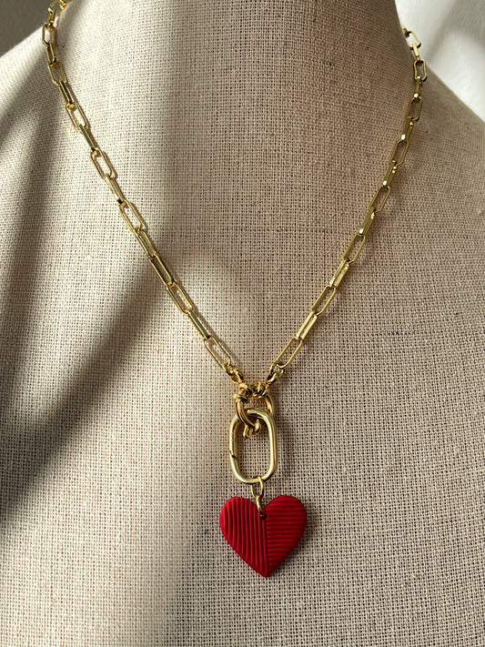 Paperclip Chain with Heart - Kybalion Jewellery