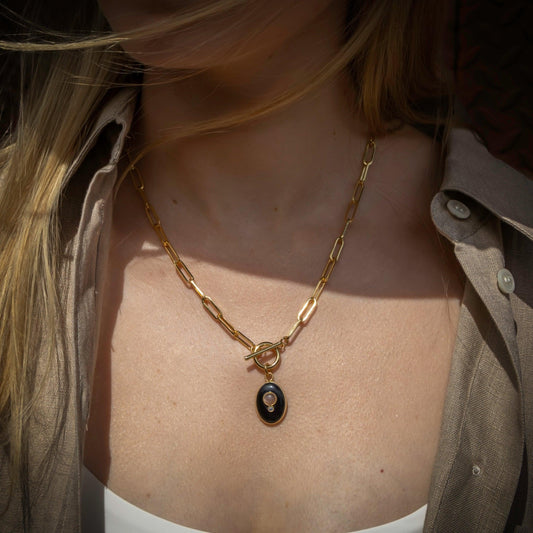 Parros Necklace - Black Onyx - Kybalion Jewellery