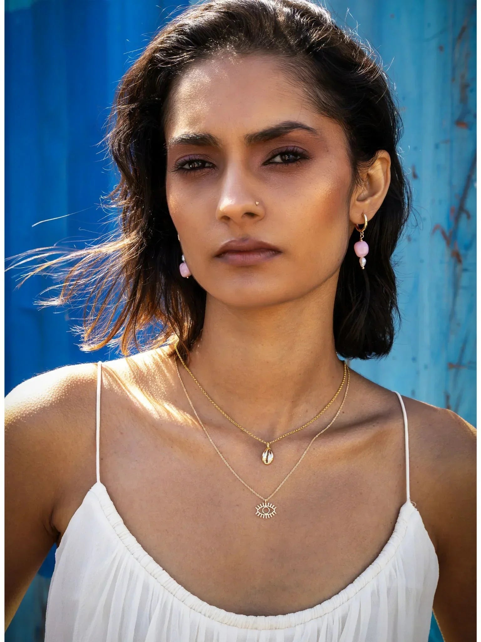 Pink Opal Earrings - Kybalion Jewellery