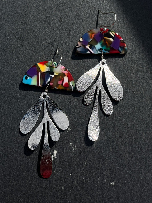 Rainbow mini leaf - Kybalion Jewellery