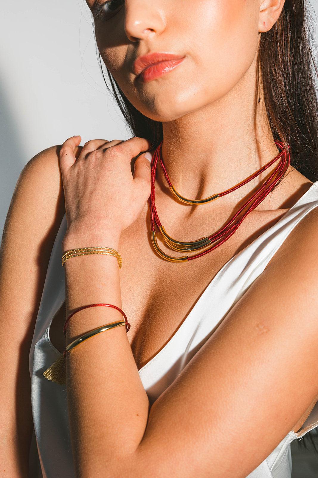 Red Cord necklace - Single - Kybalion Jewellery