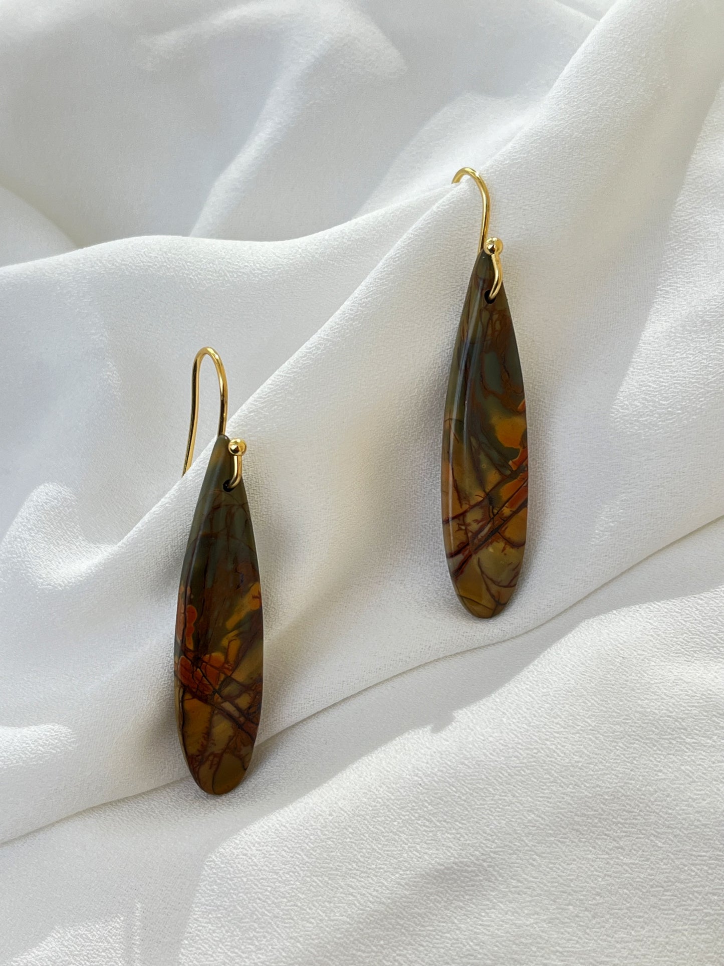 Red Creek Jasper Earrings - Kybalion Jewellery