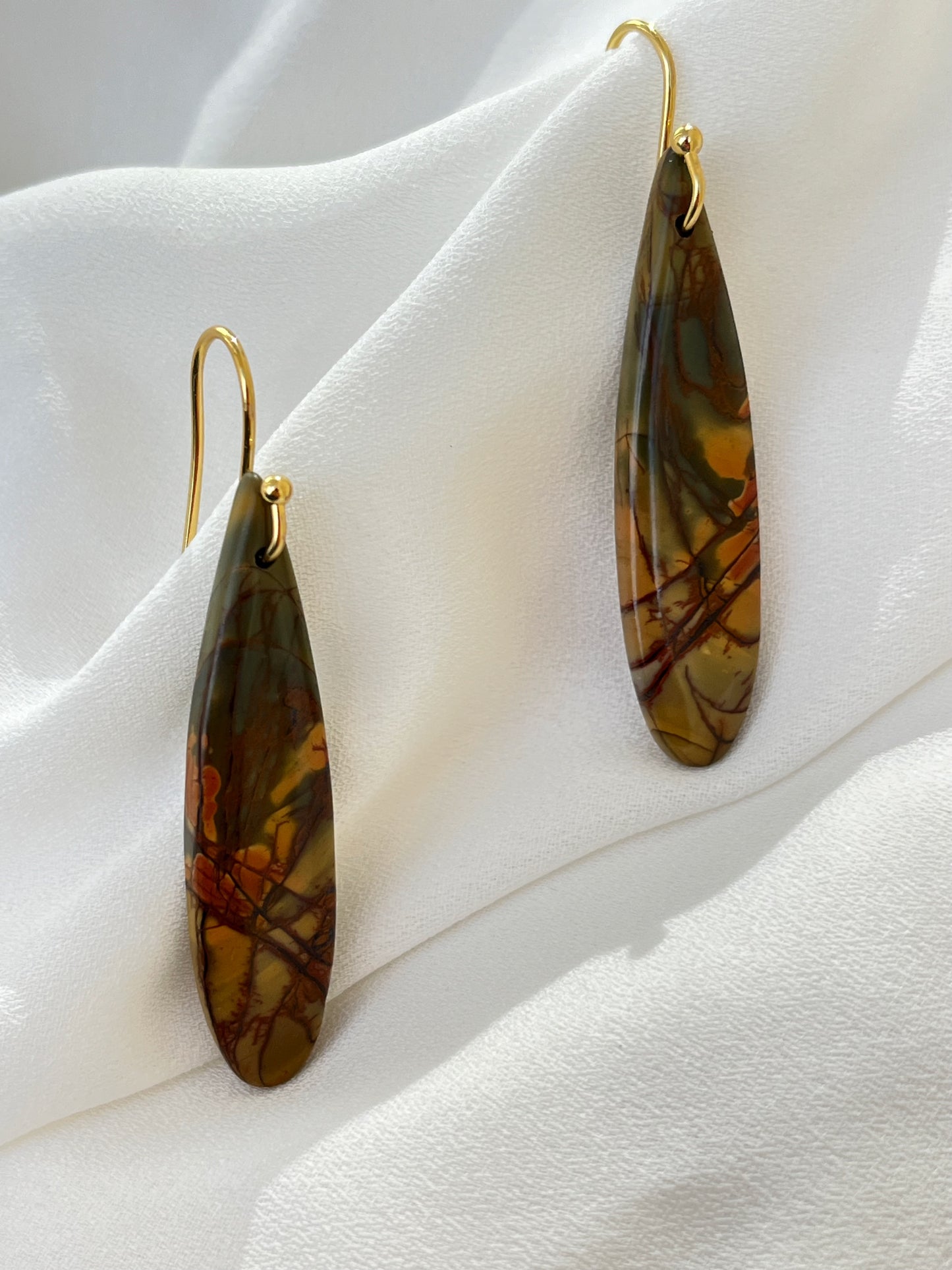 Red Creek Jasper Earrings - Kybalion Jewellery