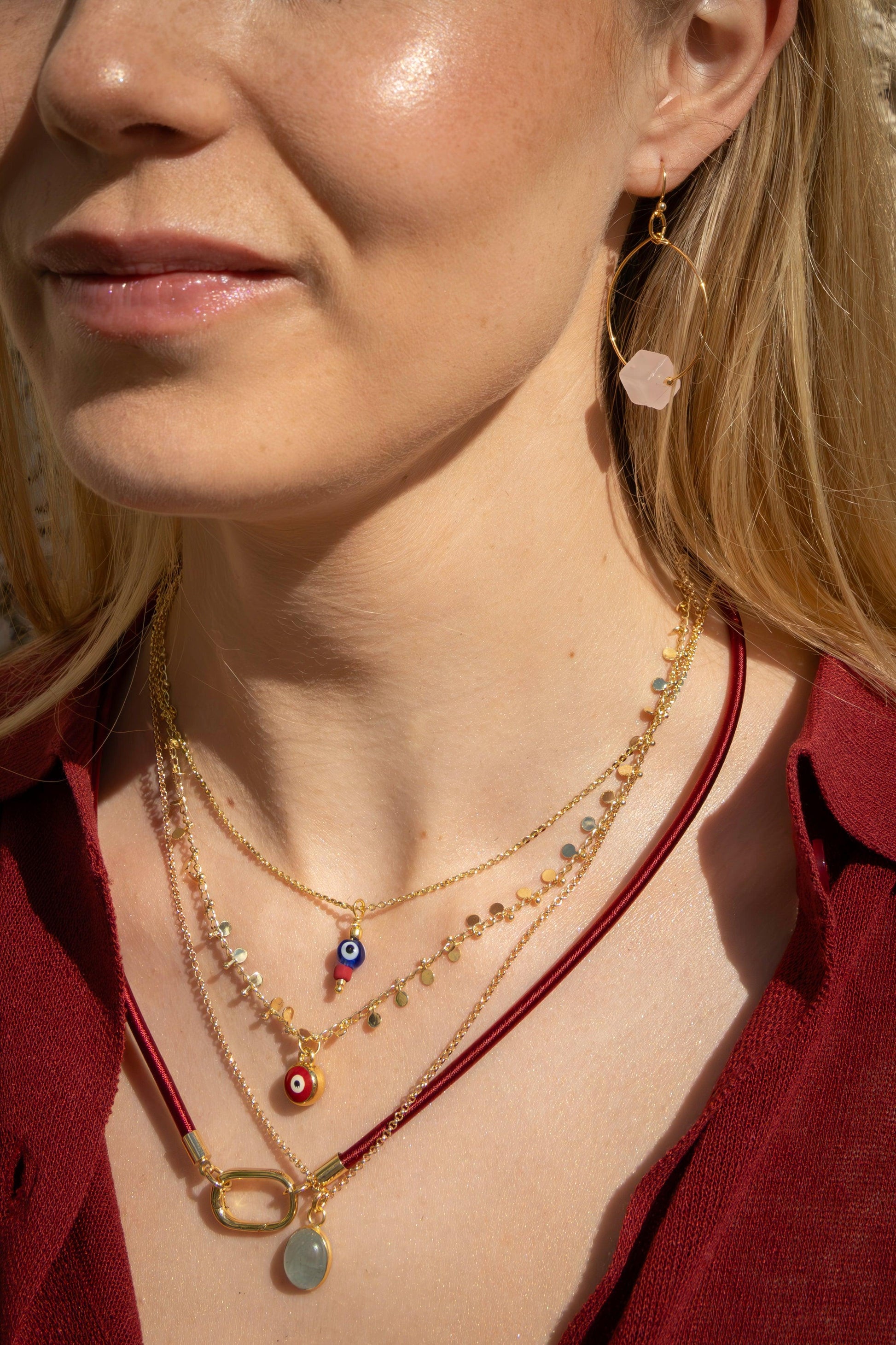 Red Evil Eye Necklace - Kybalion Jewellery