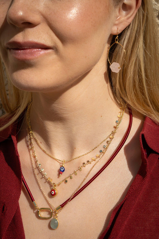 Red Evil Eye Necklace - Kybalion Jewellery