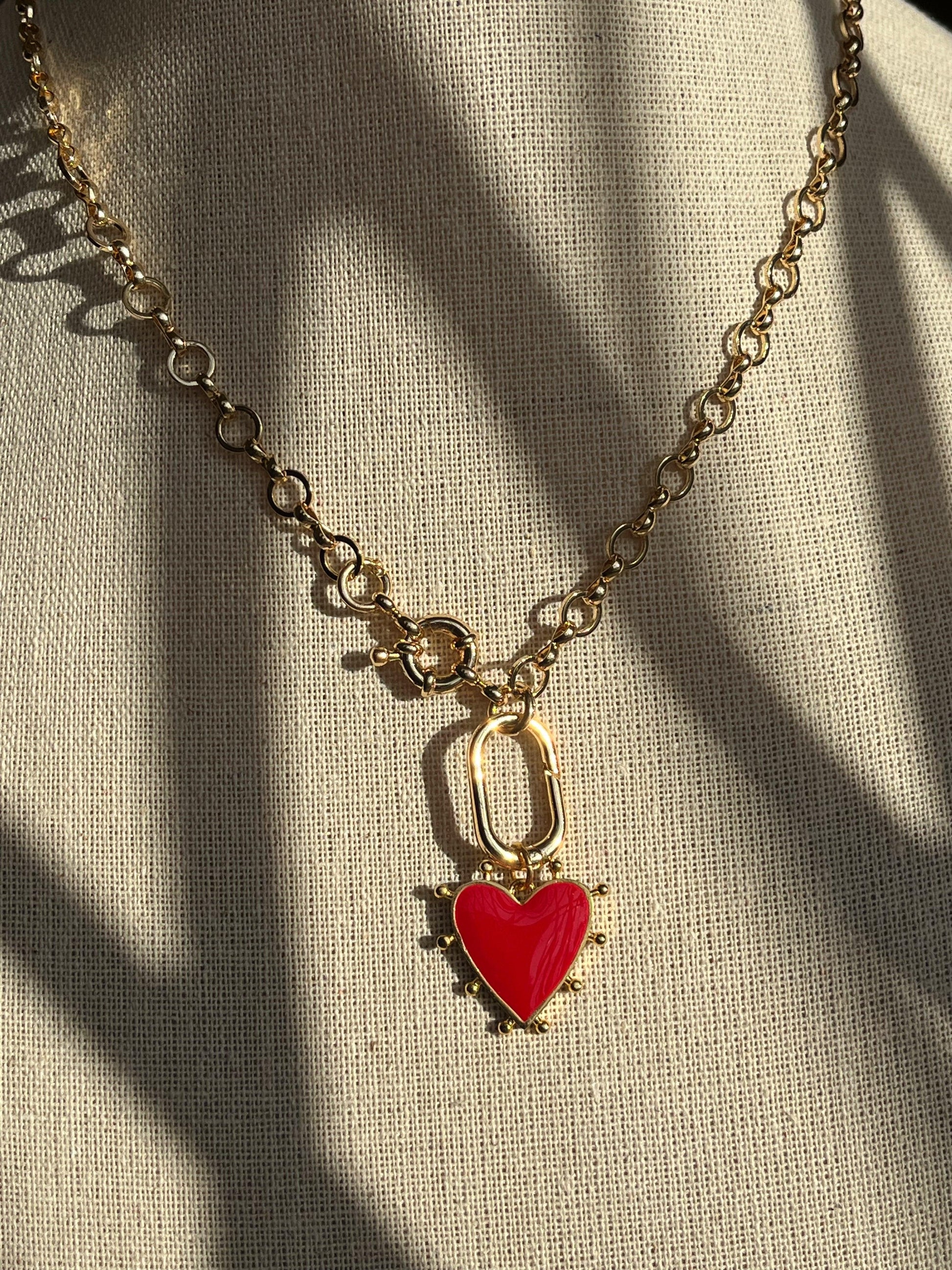 Red Heart Necklace - Kybalion Jewellery