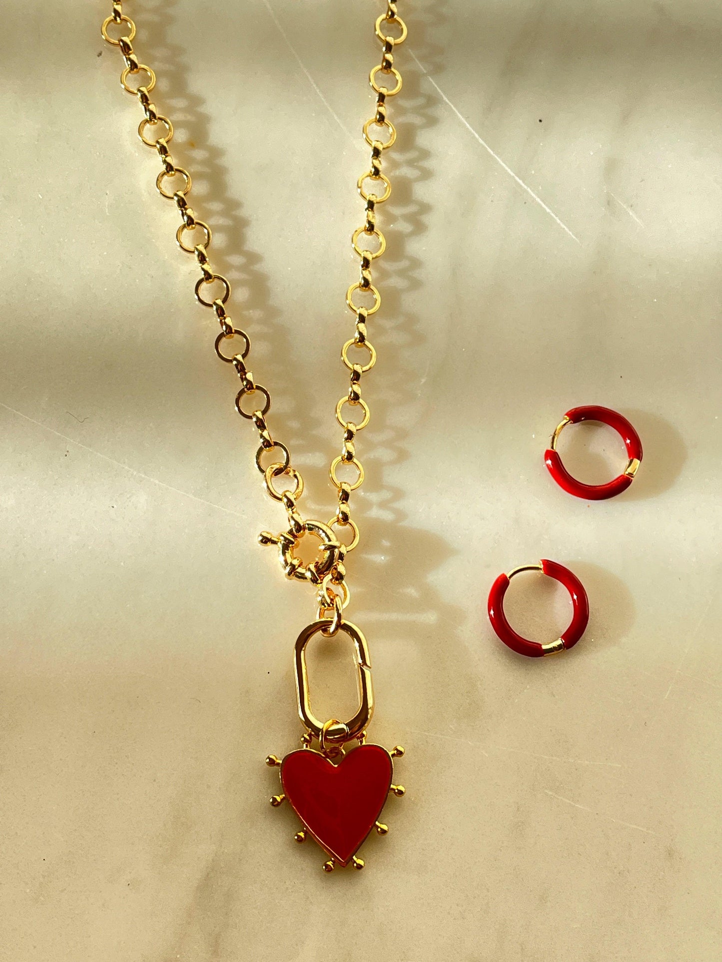 Red Heart Necklace - Kybalion Jewellery