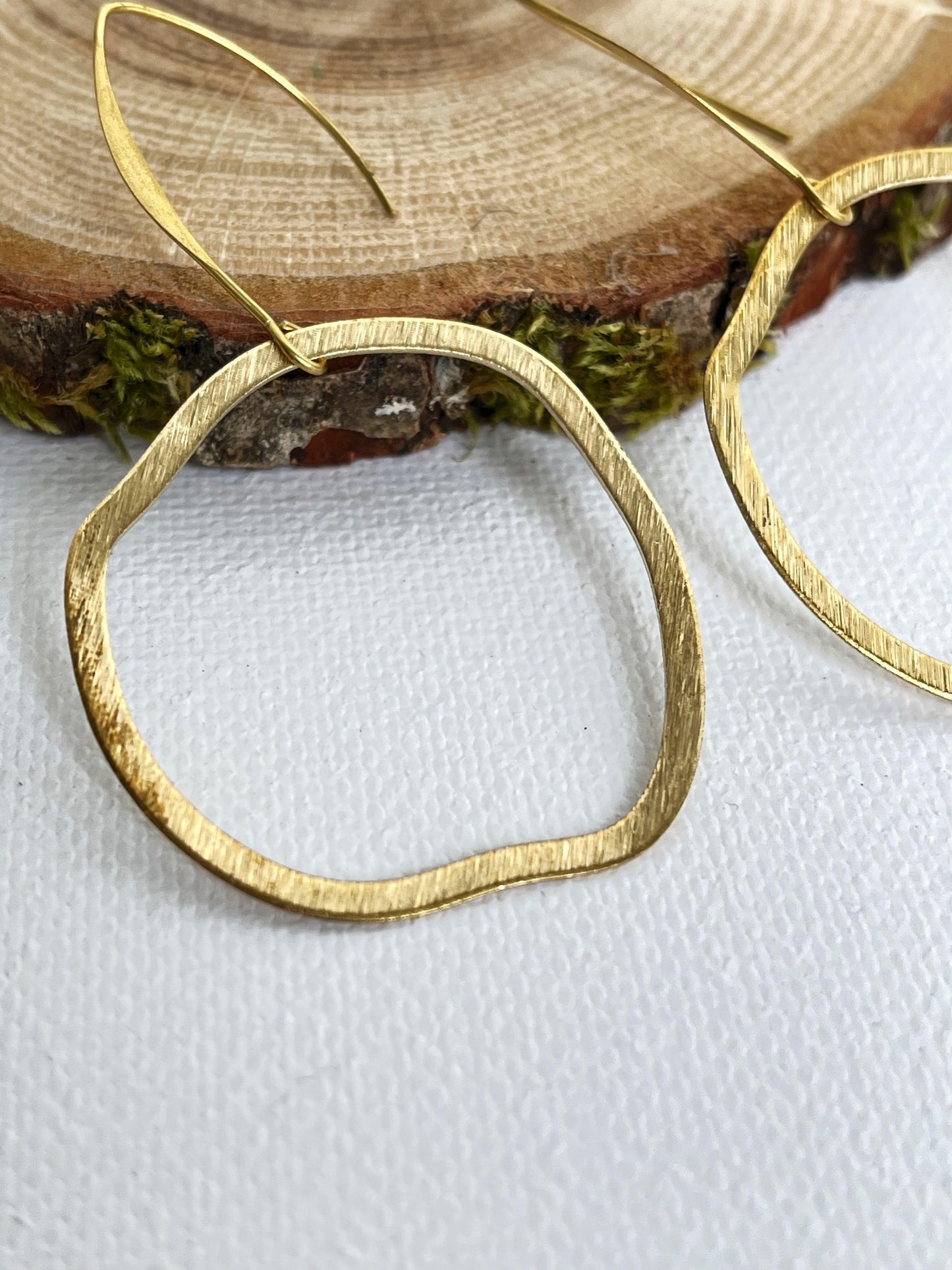 Textured Circle Earrings - Kybalion Jewellery