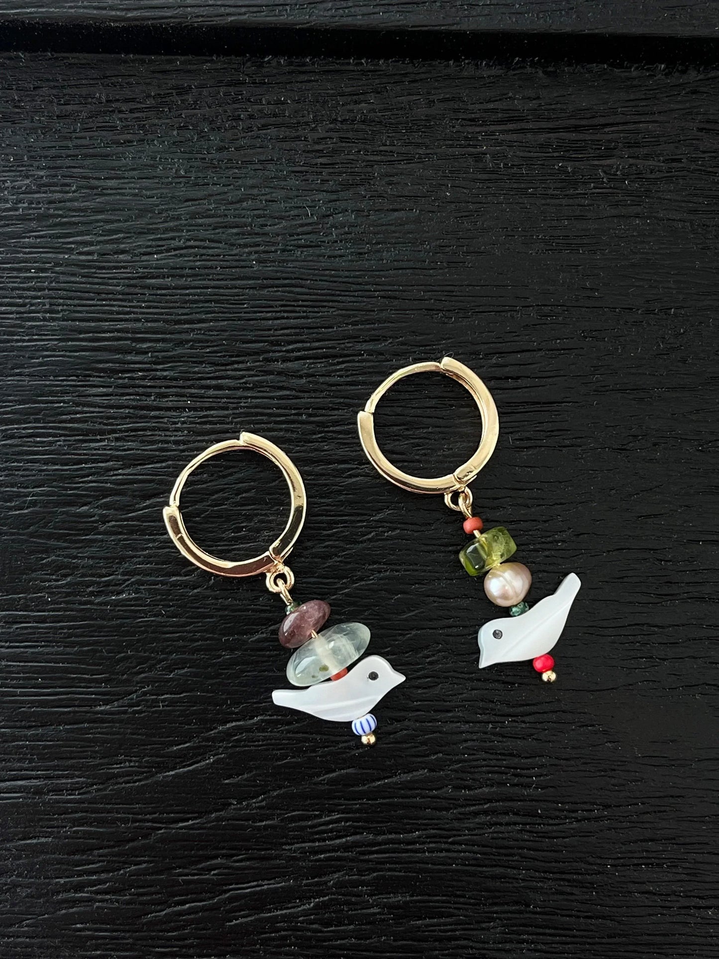 Vintage Bead Totem Earrings - 2 styles - Kybalion Jewellery