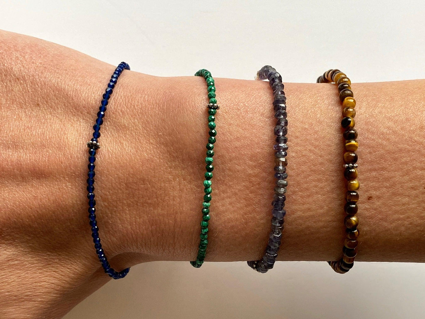 Gemstone Bracelets - Available in a variety of colours and styles - Kybalion Jewellery