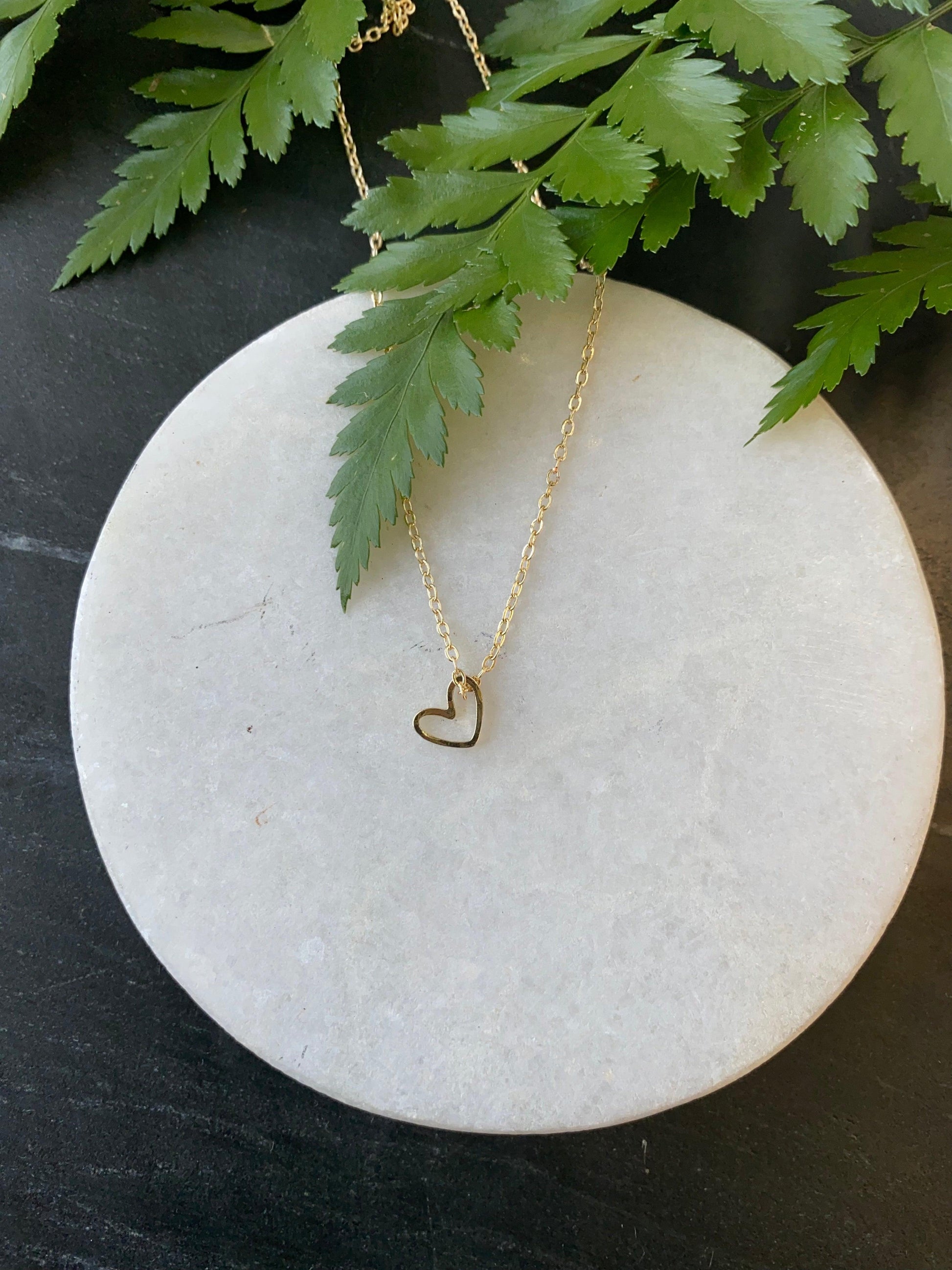 Hammered Heart Necklace - Kybalion Jewellery