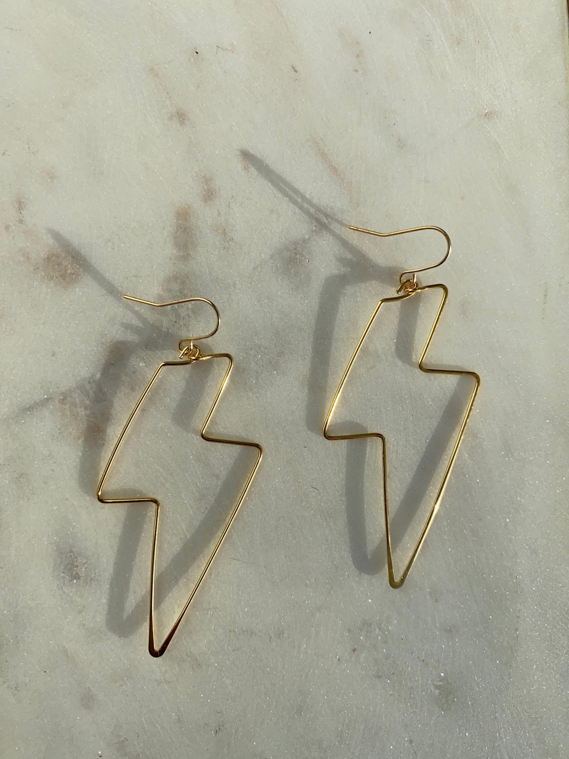 Lightning Bolt Dangle Earrings - Kybalion Jewellery