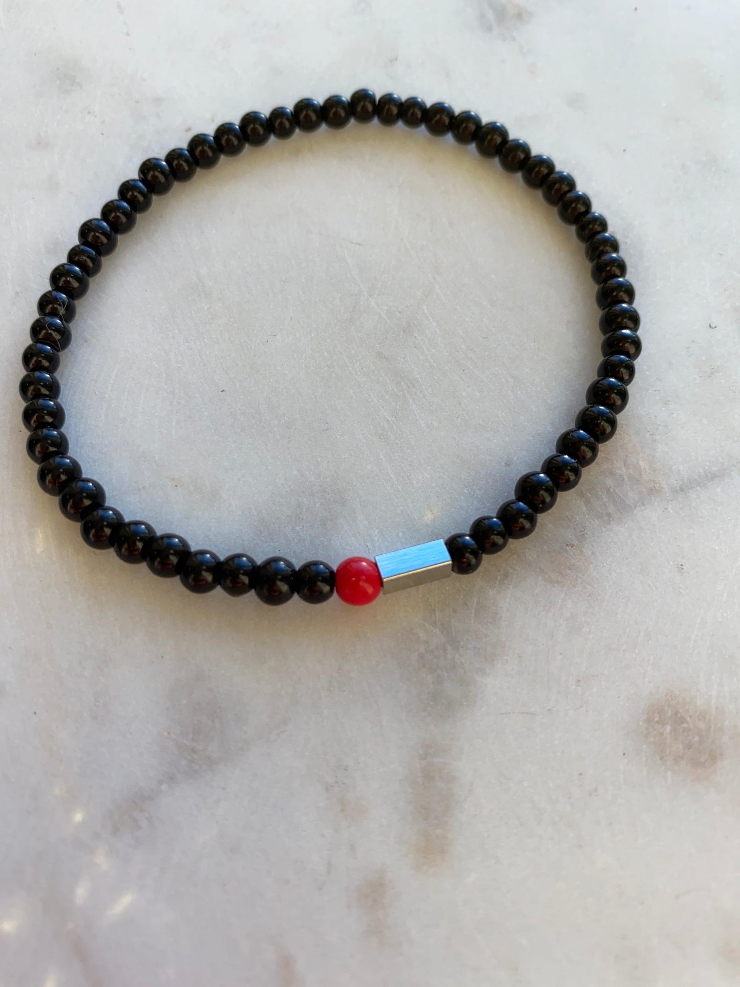 Men’s Bracelet with Malachite Accent - Kybalion Jewellery