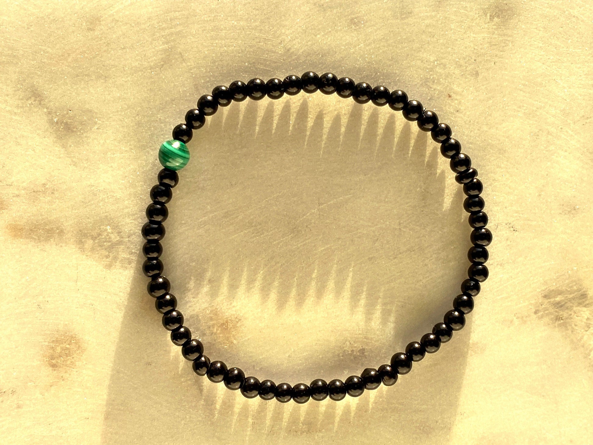 Men’s Bracelet with Malachite Accent - Kybalion Jewellery