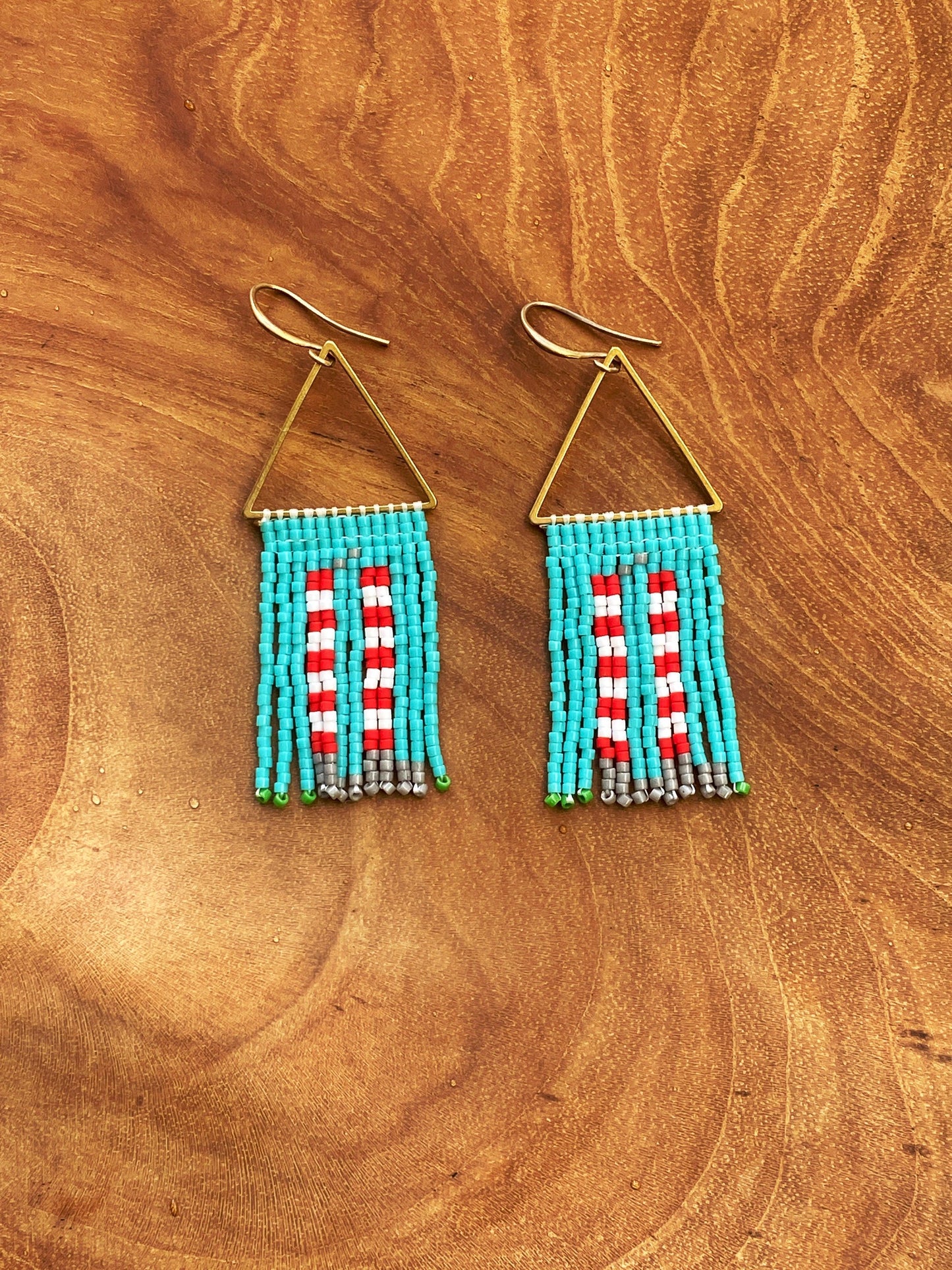Poolbeg Chimney Earrings - Handwoven with Miyuki Beads - Kybalion Jewellery